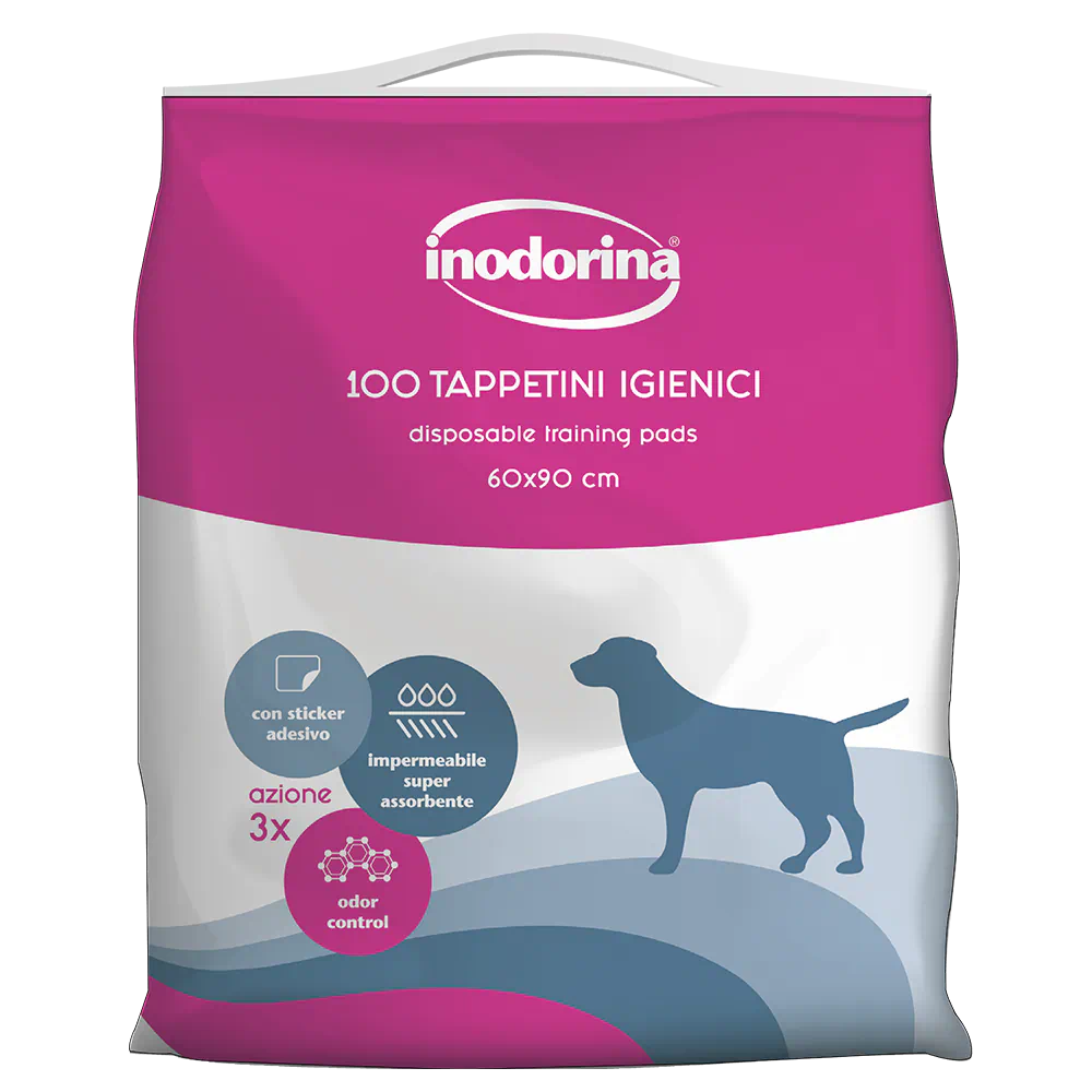 Inodorina Tappetini Igienici Training Neutro per Cani - 100pz - 60x90