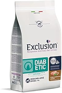 Exclusion diabetic maiale e piselli medium large breed 12 kg