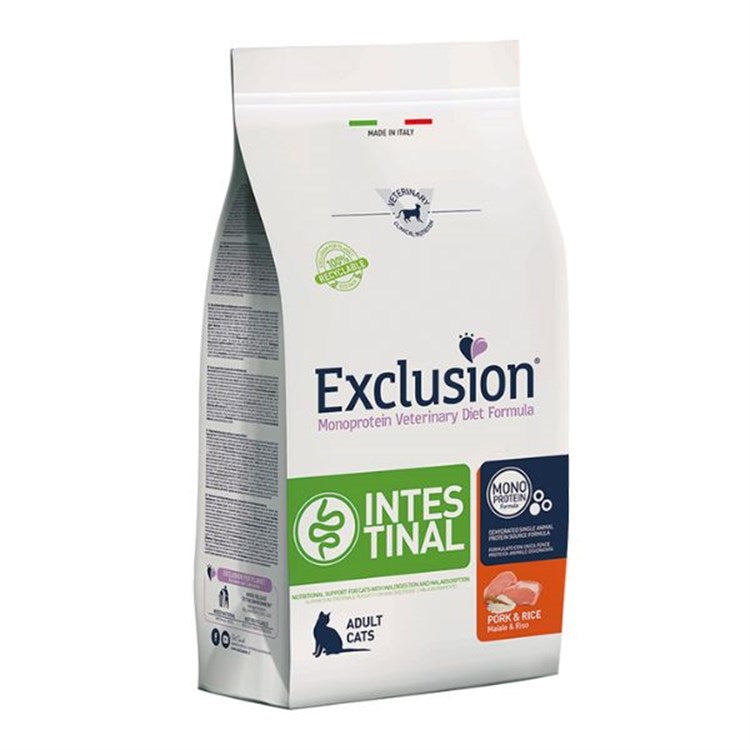 Exclusion Diet Intestinal Maiale e Riso 1,5 kg Gatto