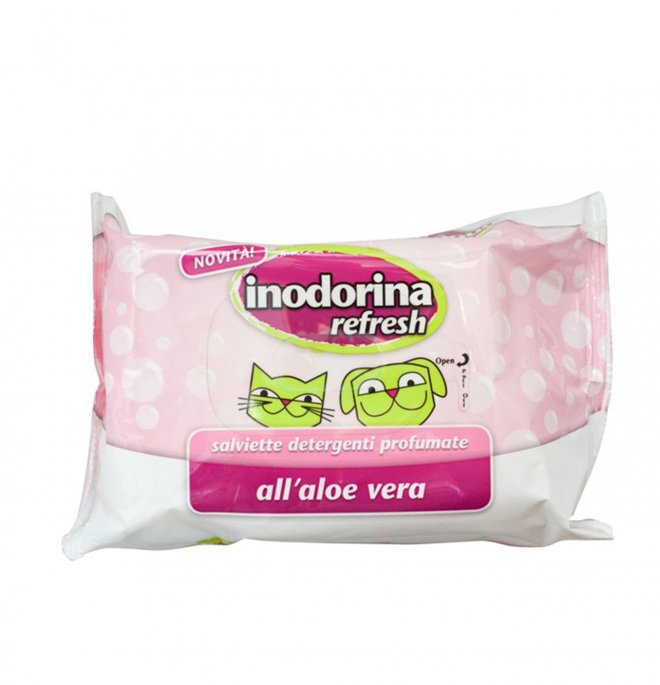 INODORINA SALVIETTE ALL’ALOE VERA DA 40PZ