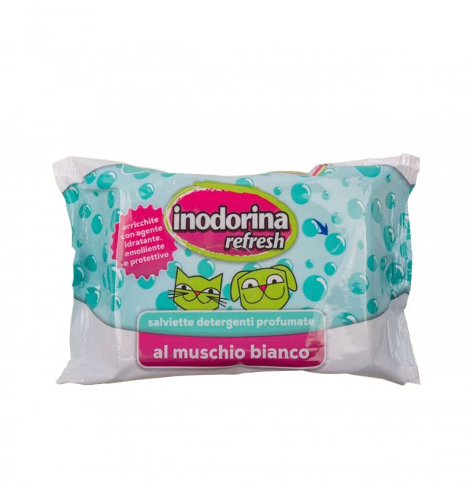 INODORINA SALVIETTE AL MUSCHIO BIANCO DA 40PZ