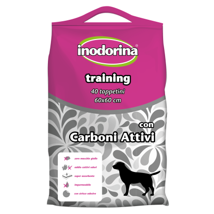 Inodorina Tappetini Igienici assorbenti 40pz - 60 X 90 carboni attivi