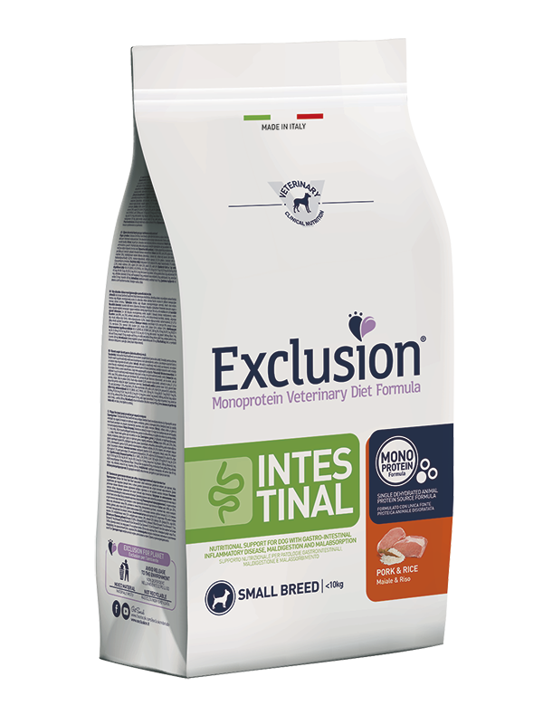 Exclusion - Diet Intestinal Small Breed Maiale e Riso 2 kg