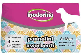 Inodorina - Pannolini Assorbenti – 12pz - taglia S - femmine