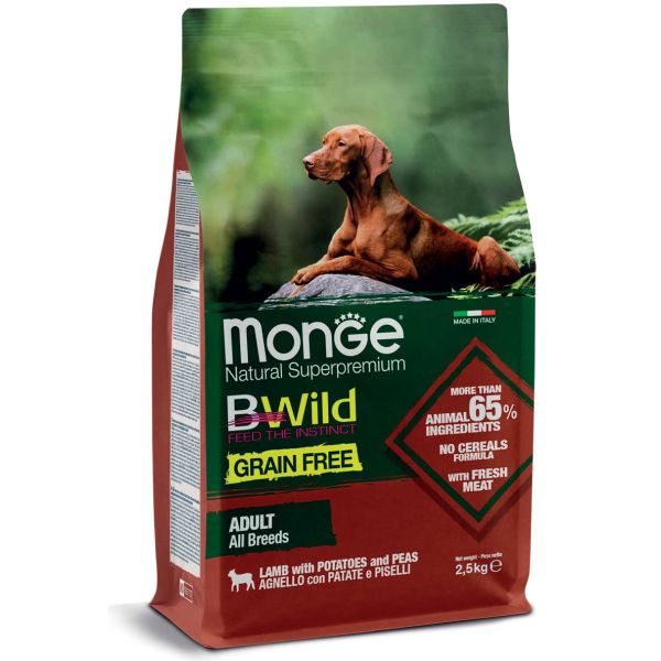 Monge Bwild 12 kg - lamb, potatoes and peas