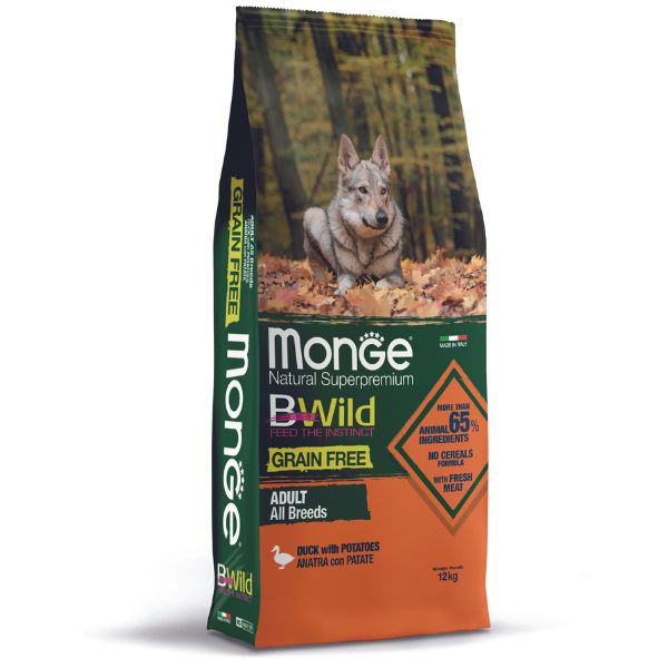 Monge Bwild 12 kg - duck and potatoes