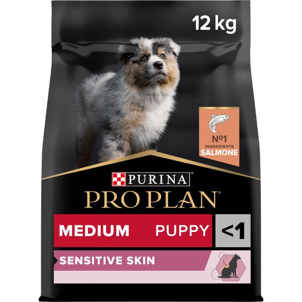 Purina ProPlan Puppy - medium sensitive skin - salmone - 12 kg