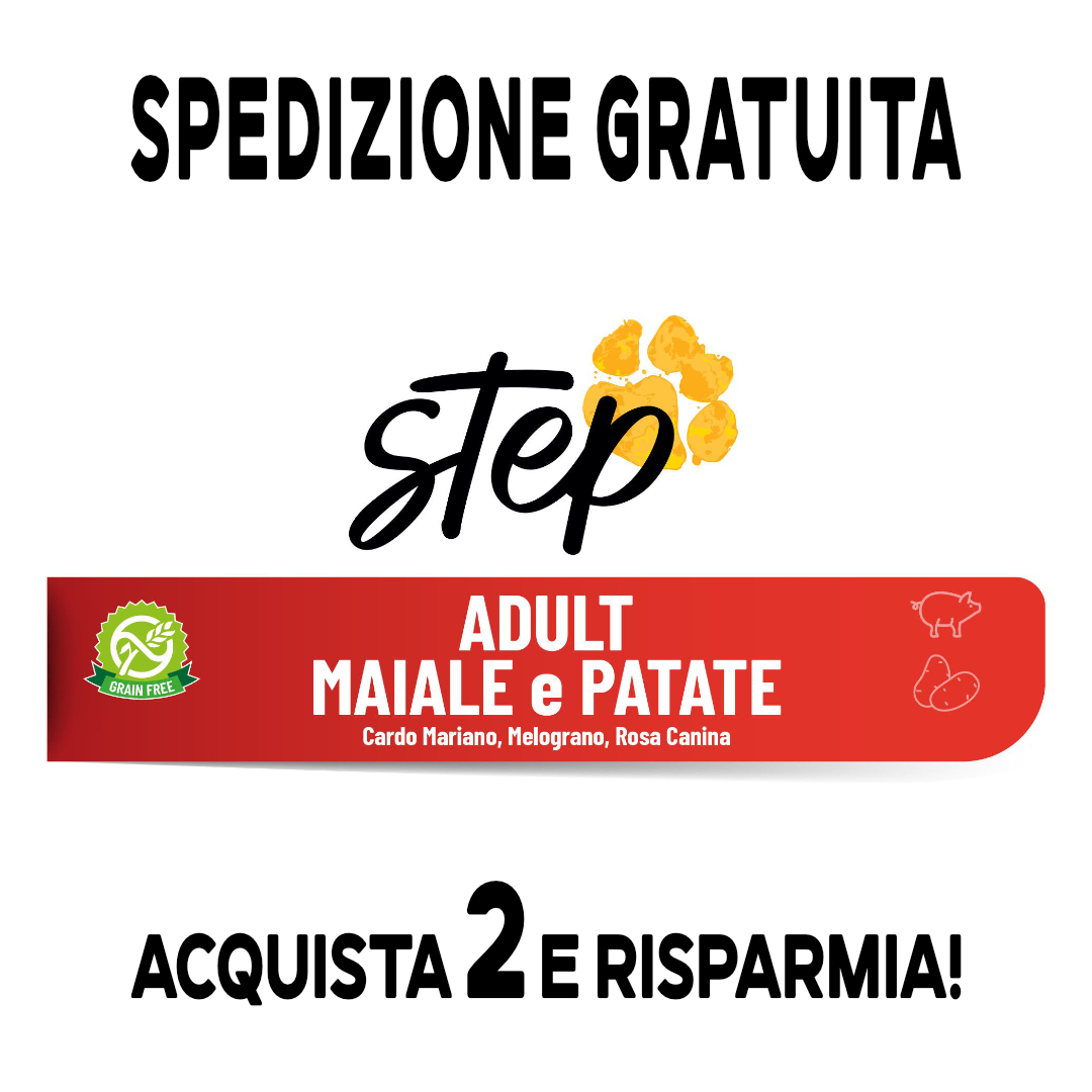 Grain Free - ADULT MAIALE e PATATE - made in Italy