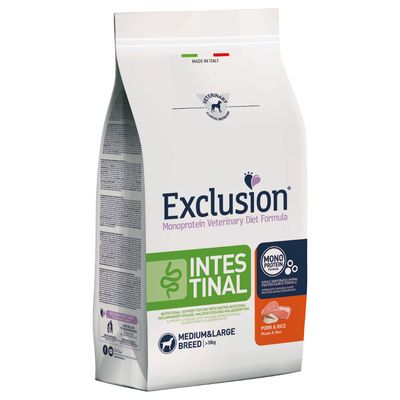 Exclusion Intestinal Maiale e Riso Medium Large Breed 12Kg
