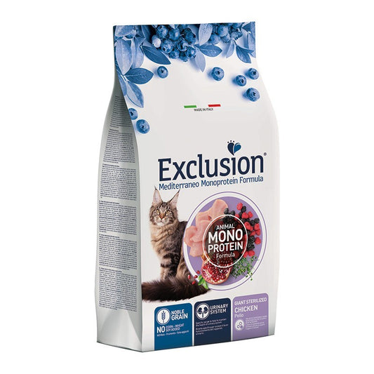 Exclusion Mediterraneo Giant Sterilized (chicken) - cat - 300 gr and 1.5 kg