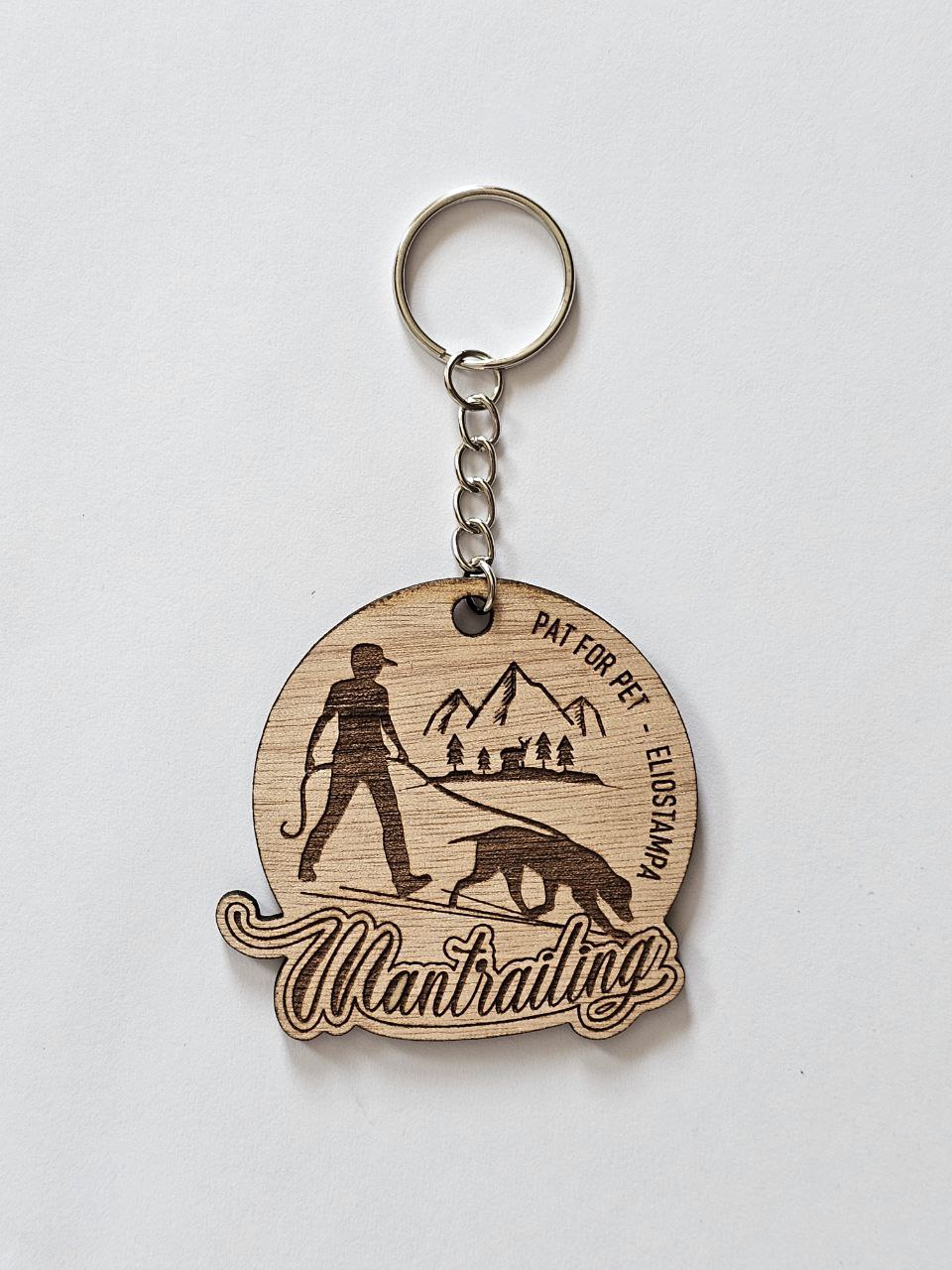 Wooden key ring - Customizable - On request