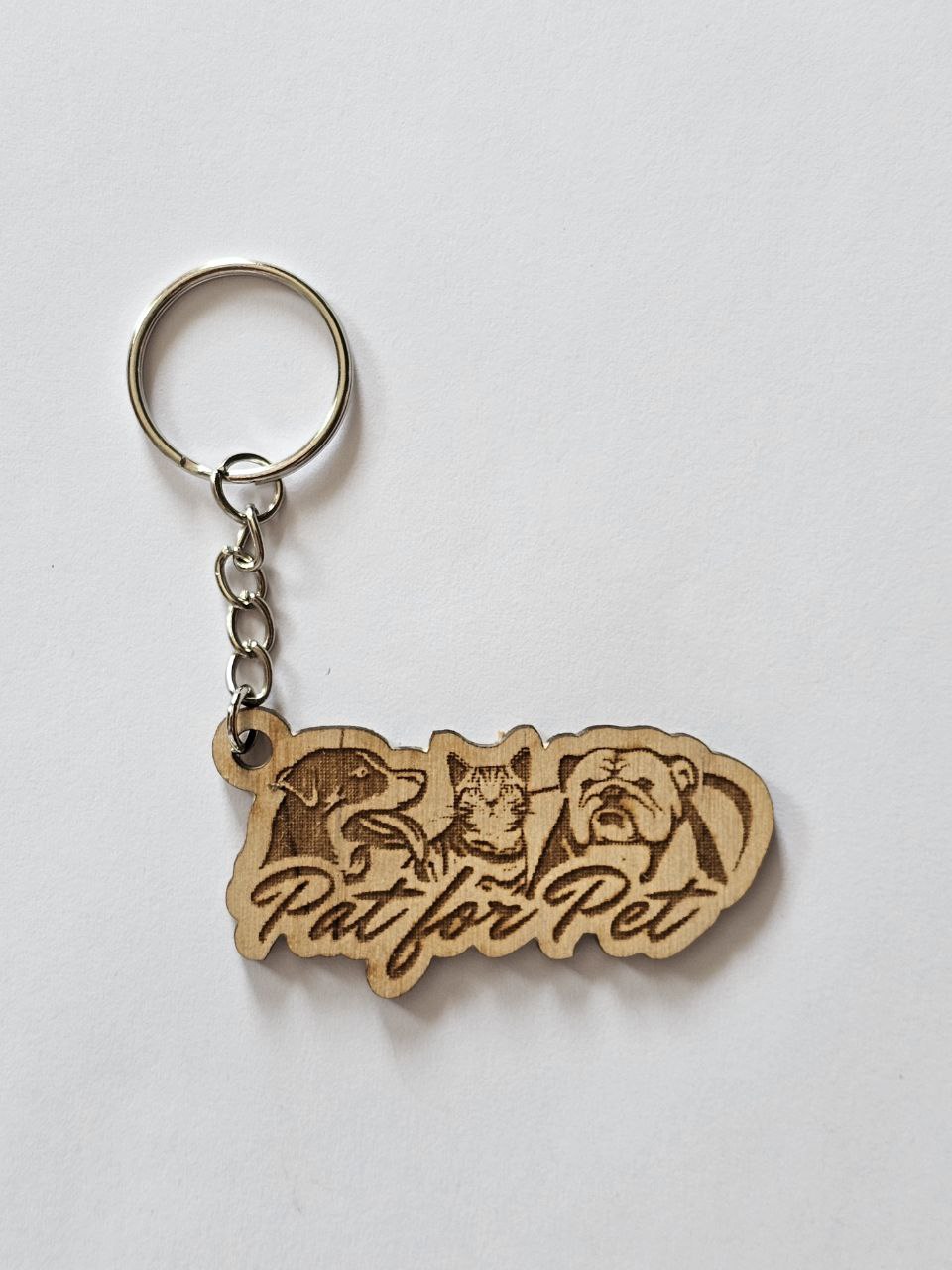 Wooden key ring - Customizable - On request