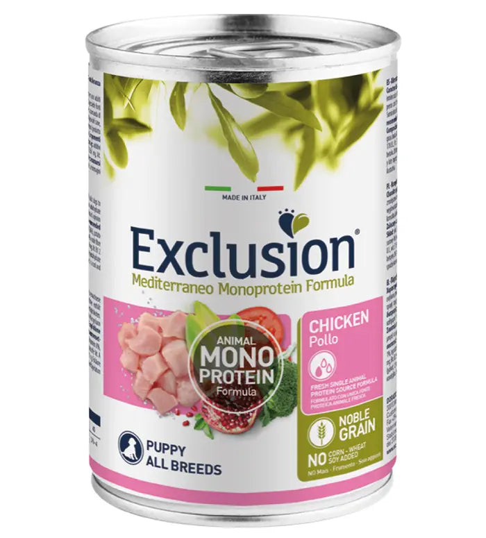 Exclusion - Mediterraneo Monoprotein - Puppy - Chicken - 400g 