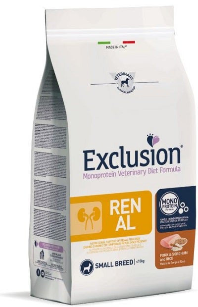 Exclusion Diet Renal Small Breed Pork, Sorghum and Rice 2 kg