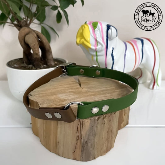 Collare Bicolore - personalizzabile - artigianale