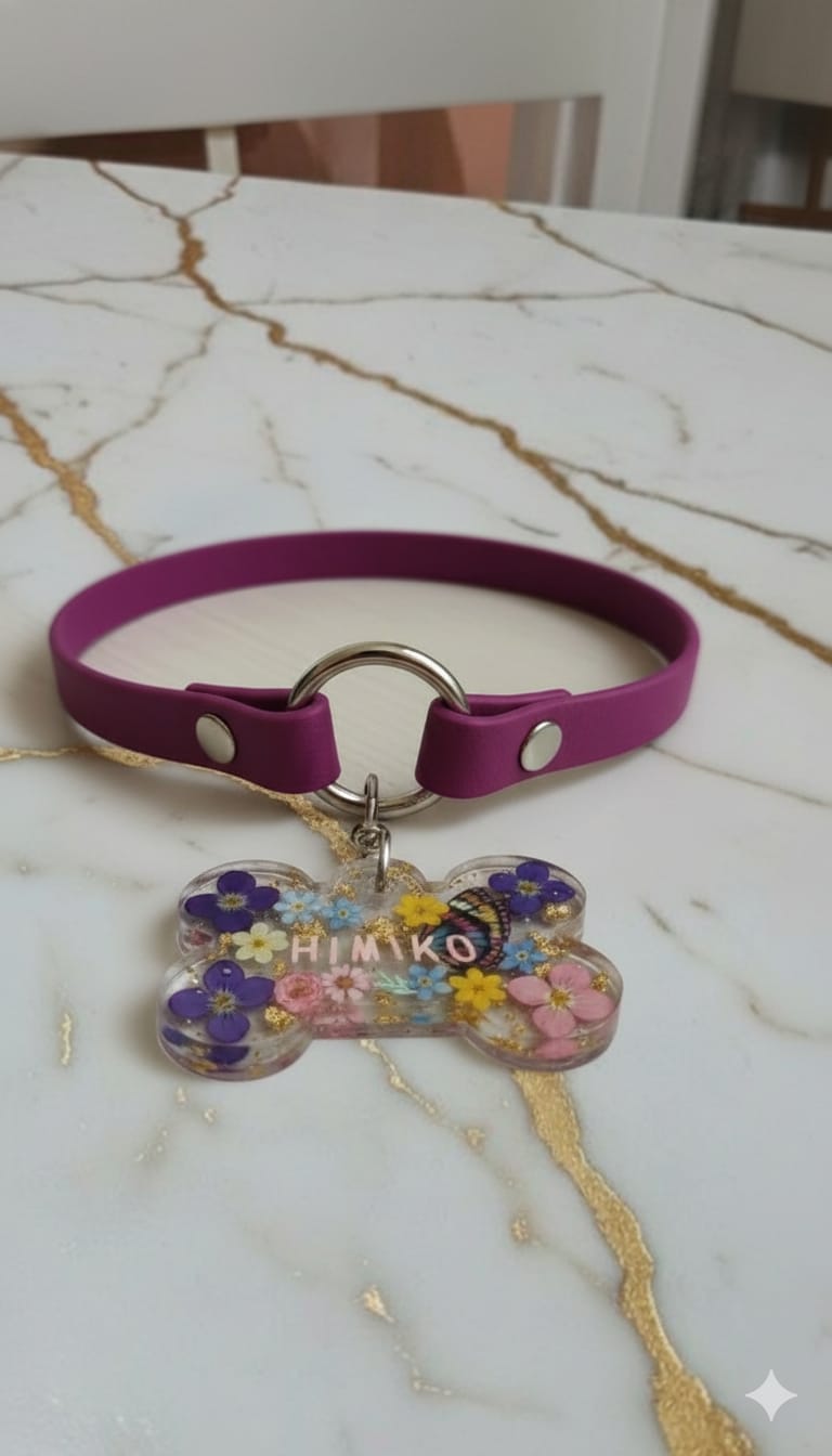 Portamedaglietta per cani o gatti - artigianale