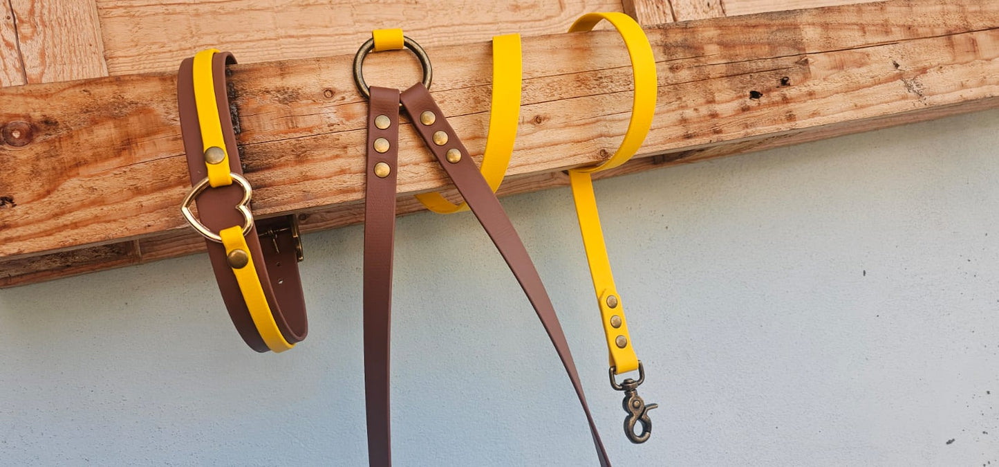 Guinzaglio mani libere - hand free - pvc coated o biothane - fisso