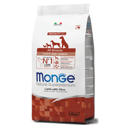 Monge all breeds puppy &amp; junior - lamb - 12 kg