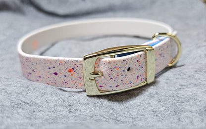 Collare per cani, dipinto a mano "Splash"- effetto schizzi, personalizzabile