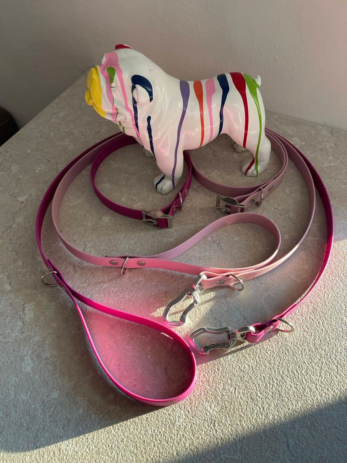 Guinzaglio monocolore - artigianale - personalizzabile