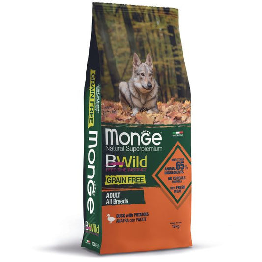Monge Bwild 12 kg - duck and potatoes