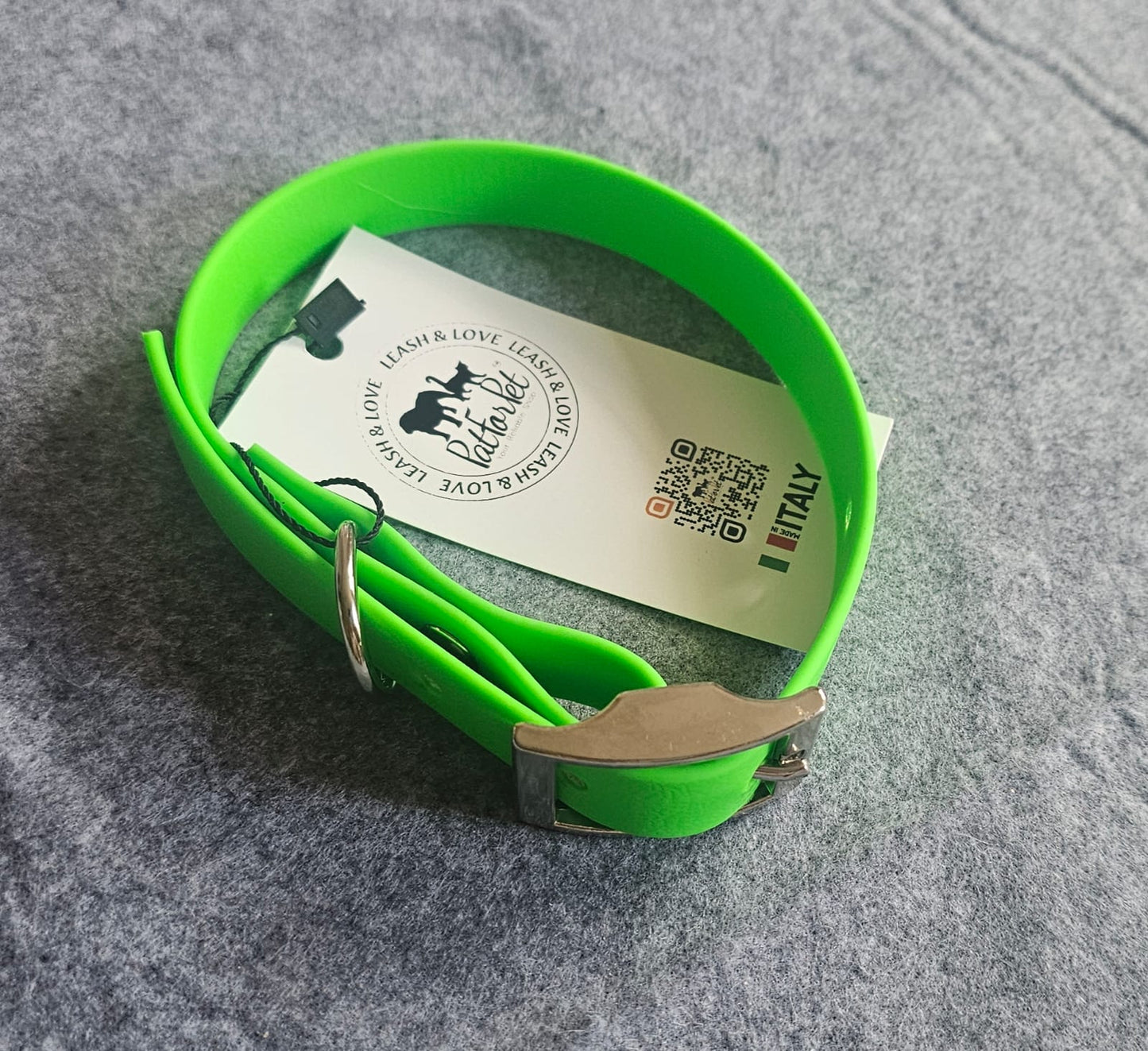 Leash &love - Collare il pvc resistente all'acqua lungo 44 cm