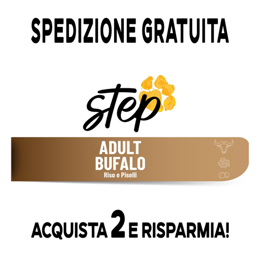Monoproteico - ADULT BUFALO, RISO e PISELLI - made in Italy