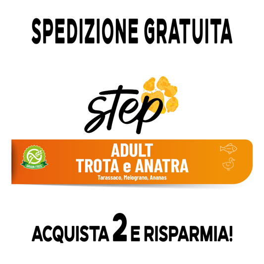STEP - Grain Free - ADULT TROUT and DUCK - made in Italy