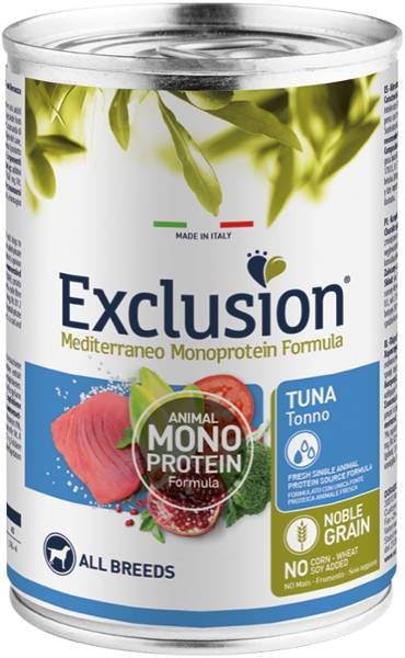 Exclusion Mediterraneo - All breed al Tonno 400 gr