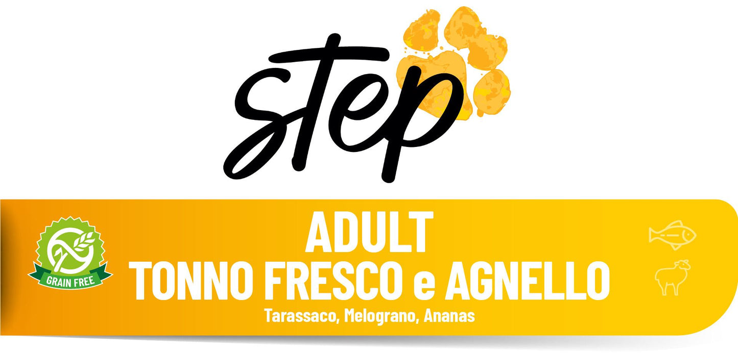 Grain Free - ADULT TONNO FRESCO e AGNELLO STEP